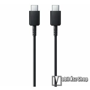 SAMSUNG adatátvitel adatkábel / USB töltő - Type-C / Type-C csatlakozók, 1m hosszú, 3A, PD gyorstöltés támogatás - FEKETE - EP-DA905BBE - GYÁRI kép