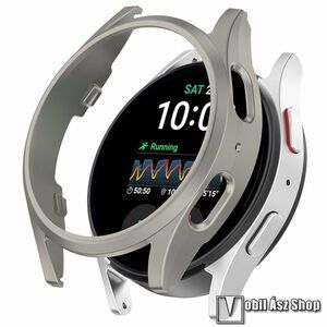 Samsung Galaxy Watch7 40mm, Okosóra műanyag védőtok, Keret, Bumper, Titán szürke kép