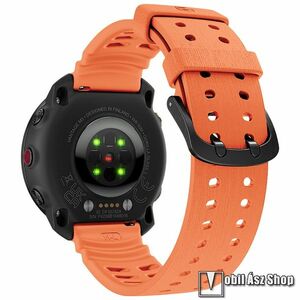 Polar Vantage M3, Okosóra szíj, Szilikon, Csat, 125+76mm hosszú, 22mm széles, Narancs kép