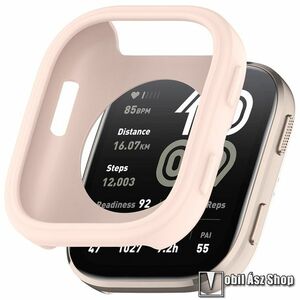 Xiaomi Amazfit Bip 6, Okosóra szilikontok, Keret, Bumper, Rózsaszín kép