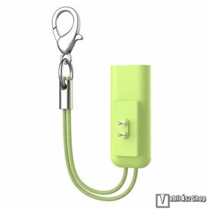 Xiaomi Redmi Watch 4, Smart Band 10, 9, 9 Active, 8, Watch 3 Lite, Active, Band 2, Okosóra töltő, 5V/1A, hordozható, USB-C aljzat, Kulcstartó, Zöld kép