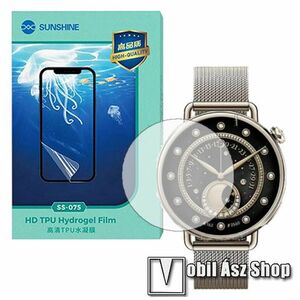 Xiaomi Watch S4 41mm, SUNSHINE Hydrogel TPU okosóra képernyővédő fólia, Ultra Clear, ÖNREGENERÁLÓ!, 1db kép