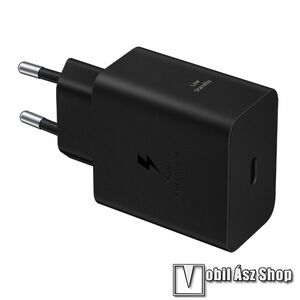 Samsung hálózati gyorstöltő, 1 x USB-C aljzat, 60W, SFC 2.0, PD 3.1, Kábel nélkül, EP-T6010NBEGWW, Fekete kép