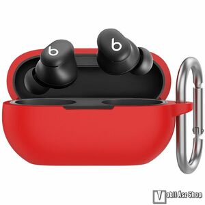 Beats Studio Buds + AHASTYLE TWS fülhallgató-hoz szilikon védőtok, Töltőnyílás, Karabíner, WG157, Piros kép