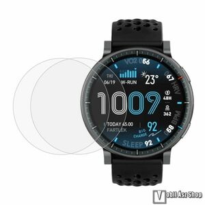 Amazfit Active Max, TPU okosóra képernyővédő fólia, 2db, Törlőkendővel, Átlátszó kép