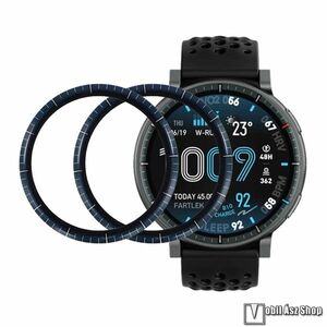 Xiaomi Amazfit Active Max, Okosóra Flexible Nano Glass rugalmas edzett üveg, Üvegfólia, 2db, 3D Curved, PMMA, 9H, A teljes kijelzőt védi, Fekete kép