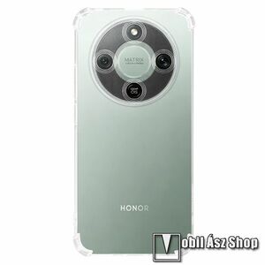 Honor Magic8 Lite, Tactical Plyo Armor telefontok, Kameravédelemmel, Erősített sarkok, Ütésálló, TPU, Szilikon, Átlátszó kép