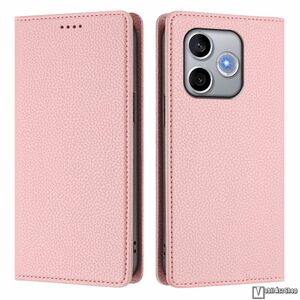Honor 600 Lite, Telefontok, Notesz, Oldalra nyíló, Asztali tartó, Rejtett mágneses záródás, Kártyazseb, RFID védelem, PU bőr, Szilikon belső, Rózsaszín kép