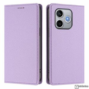 Honor 600 Lite, Telefontok, Notesz, Oldalra nyíló, Asztali tartó, Rejtett mágneses záródás, Kártyazseb, RFID védelem, PU bőr, Szilikon belső, Lila kép