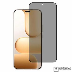 Honor 600 Lite, Előlapvédő karcálló edzett üveg, Üvegfólia, 9H, Anti-Spy, A teljes kijelzőt védi, Betekintés elleni védelemmel kép