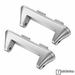 Huawei Band 11, 11 Pro, Okosóra csatlakozó, Átalakító adapter, Rozsdamentes acél, 2db, 1 pár, 12mm széles teleszkópos szíjhoz, Ezüst kép