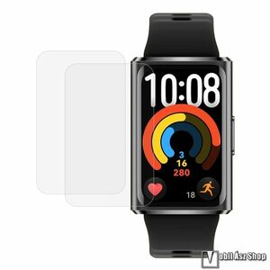 Huawei Band 11 Pro, TPU okosóra képernyővédő fólia, 2db, Törlőkendővel, Átlátszó kép