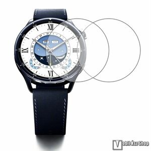 Xiaomi Watch S5, Okosóra előlapvédő karcálló edzett üvegfólia, 2db, 0.3mm, 9H, A képernyő sík részét védi kép