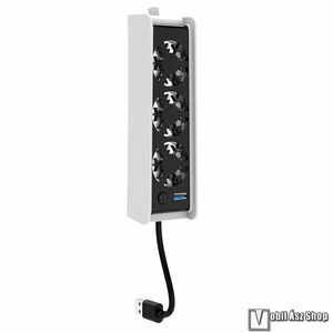 IPEGA hűtő ventilátor Sony PS5 Slim konzolhoz, 3 fokozatú, LED világítással, USB 3.0 bővítéssel, PG-P5S00 kép
