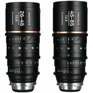 Proteus Zoom 2x Anamorphic 2-lens Bundle (26-45mm, 45-85mm) Amber (Arri PL/Canon EF) (VE2645ZOOMBPLEFAM) kép