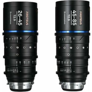 Proteus Zoom 2x Anamorphic 2-lens Bundle (26-45mm, 45-85mm) Blue (Arri PL/Canon EF) (VE2645ZOOMBPLEFBM) kép