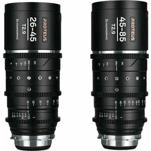Proteus Zoom 2x Anamorphic 2-lens Bundle (26-45mm, 45-85mm) Silver (Arri PL/Canon EF) (VE2645ZOOMBPLEFSM) kép