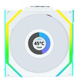 UNI Fan SL Wireless LCD ARGB Reverse Blade PWM (12RSLLCD1W1W/LL-FAN-LULI-098) kép