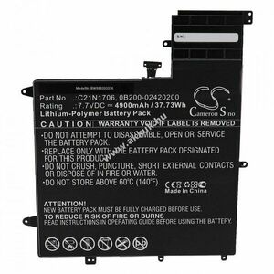 Helyettesítő akku Asus ZenBook Flip S UX370U 4900mAh kép