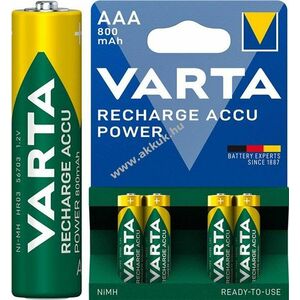 Varta HR03 56703 AAA (Micro) akku 1, 2V 800mAh 4db/csomag Ready-to-Use NiMH kép