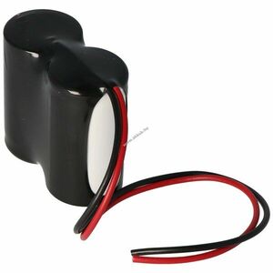 Helyettesítő akku vészvilágítás D (góliát) 2, 4V 4500mAh F1x2 200mm egyoldalas NiCd kép
