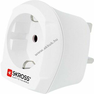Skross országadapter Európa - UK 2- és 3-pólusú földelt és föld nélküli eszközökhöz kép