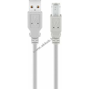Goobay USB-A-USB-B kábel 3m szürke 2, 5W 0, 5A 480Mbit/s USB2.0 kép