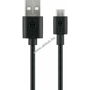 Goobay Micro-USB töltő- és szinkronkábel 5W 1A 1m fekete Android kép