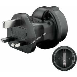 Goobay utazóadapter EU (Typ F) UK (Typ G) fekete kép