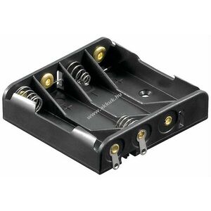 Goobay 4db/csomag AAA (Micro) elemtartó forrfül (U) kép