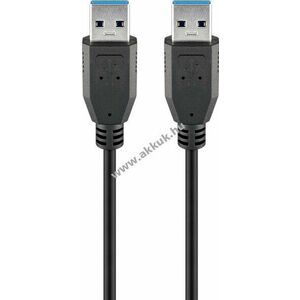 Goobay USB-A kábel 0, 5m fekete 15W 3A 5Gbit/s USB 3.0 - A készlet erejéig kép