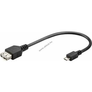 Goobay USB-A-Micro-B OTG adapter 0, 2m fekete USB2.0 480Mbit/s 0, 5A 2, 5W - A készlet erejéig kép