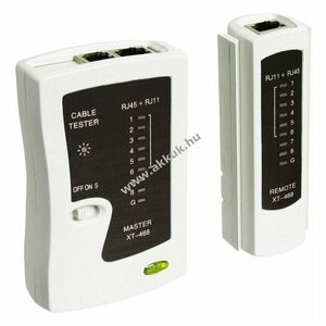 Goobay hálózati kábelteszter CAT5 CAT6 CAT7 ISDN RJ11 RJ45 9V kép