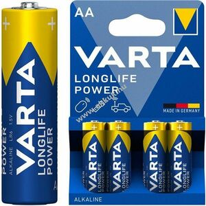 Varta LR6/AA (Mignon ceruza) 4906 1, 5V 4db/csomag alkáli-mangán kép