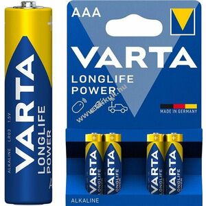 Varta 4903 AAA (Micro) LR03 1, 5V 4db/csomag Alkaline - Kiárusítás kép