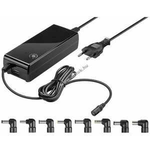 Goobay univerzális notebook tápegység 90W 12V-22V 4A 8db DC-adapter USB-A kép
