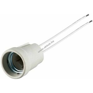 Goobay E27 kerámia foglalat 100W 250V 0, 15m kettős vezetékkel - A készlet erejéig kép