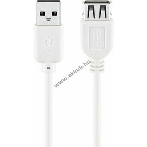 Goobay USB-A hosszabbító 0, 6m fehér USB2.0 480Mbit/s 0, 5A kép