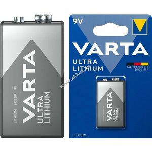 Varta 6F22/9V 1db/csomag Lithium kép