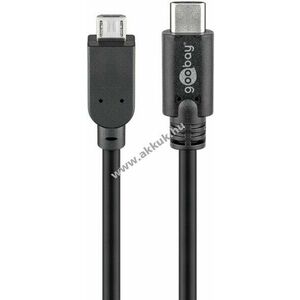 Goobay USB-C Micro-B OTG kábel 1m 480Mbit/s 2, 5W 0, 5A USB2.0 fekete kép