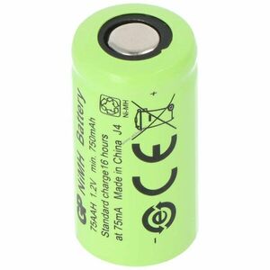 GP GP75AAH 2/3AA akku 1, 2V 750mAh 1db/csomag modellépítő NiMH kép