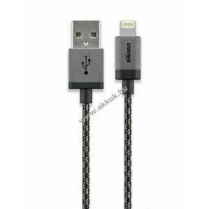 Cabstone Apple Lightning szinkron/töltőkábel USB2.0 0, 3m fekete Apple-MFI - A készlet erejéig kép