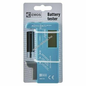 EMOS univerzális elem teszter AAA, AA, C, D, 9V és 1, 5V-os gombelemekhez UNI D3 kép