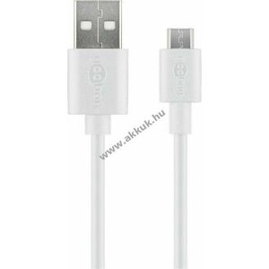 Goobay Micro-USB gyors töltő- és szinkronkábel 10W 2A 1m fehér kép
