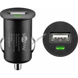 Goobay autós USB töltő 5W 1x USB-A 12 24V fekete - A készlet erejéig kép