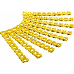 Goobay kábeljelölő klipszek A-C betűk 3x30db 5, 6-7, 4mm 6mm² PVC - A készlet erejéig kép