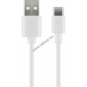 Goobay USB-C töltő- és adatkábel USB-C-USB-A 15W 3A 1m USB2.0 Hi-Speed 480Mbit/s kép