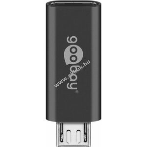 Goobay Micro-USB - USB-C adapter OTG szürke 2, 5W 0, 5A 480Mbit/s USB2.0 kép