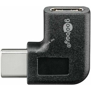 Goobay USB-C 90° adapter fekete 15W 3A 5Gbit/s USB 3.0 - Kiárusítás kép