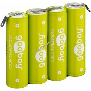 Goobay forrfüles AA Mignon ceruza akku 4, 8V 2100mAh 4db/csomag NiMH - A készlet erejéig kép